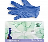 Перчатки нитриловые sfm supersoft L с текстурой на пальцах
